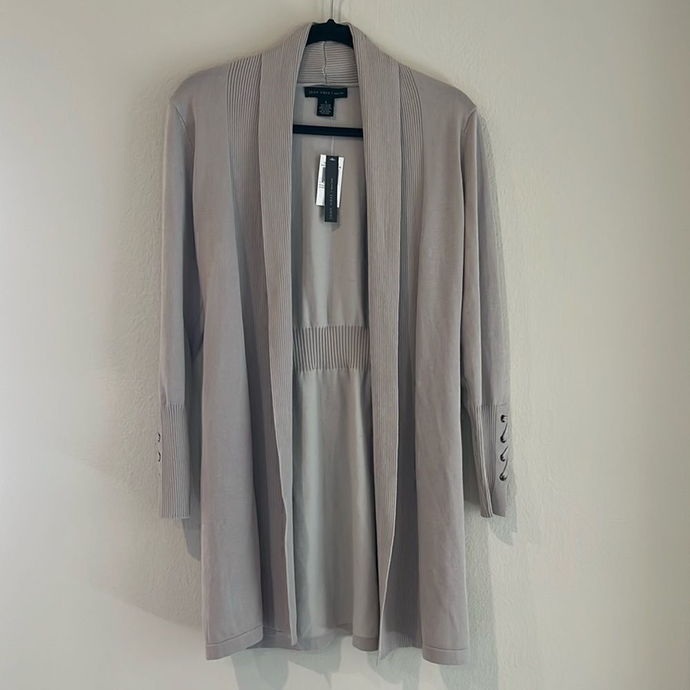 New Joan Vass Cardigan Sweater Duster